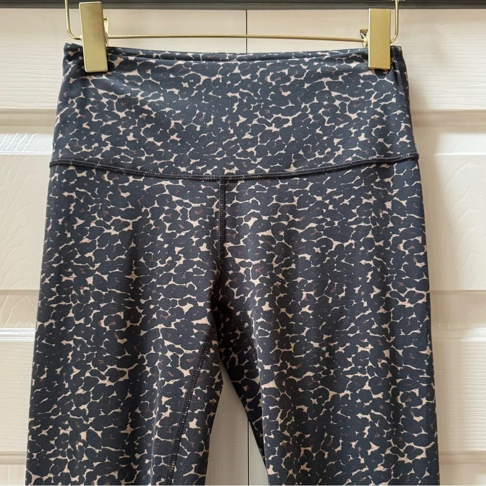 Varley Luna Yoga Leggings Tortoise Leopard size Small
